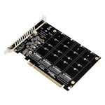 بطاقة مصفوفة أقراص PH44 NVME 4 PCI-E لتقسيم الإشارة