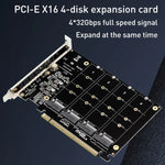 بطاقة مصفوفة أقراص PH44 NVME 4 PCI-E لتقسيم الإشارة