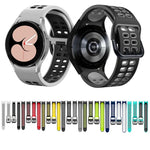 Double-row Hole Two-color Silicone Watch Band, For Samsung Galaxy Watch 5 40mm, For Samsung Galaxy Watch 5 Pro 45mm