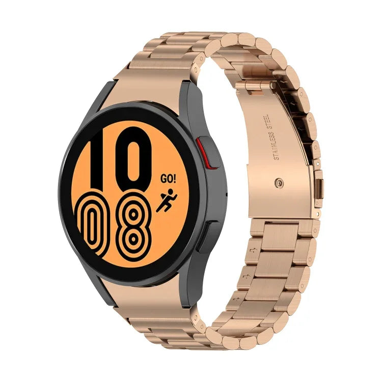 Three Strains Steel Watch Band, For Samsung Galaxy Watch 5 40mm, For Samsung Galaxy Watch 5 Pro 45mm