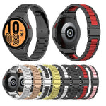 Three Strains Steel Watch Band, For Samsung Galaxy Watch 5 40mm, For Samsung Galaxy Watch 5 Pro 45mm