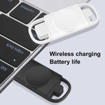 شاحن ذكي لاسلكي محمول مزدوج USB موديل T09-A لسلسلة ساعات آبل، لسلسلة ساعات آبل