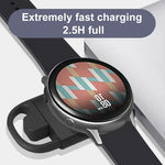 شاحن ساعة ذكية لاسلكي محمول USB+Type-C طراز T09-S لسلسلة ساعات سامسونج، لسلسلة ساعات سامسونج