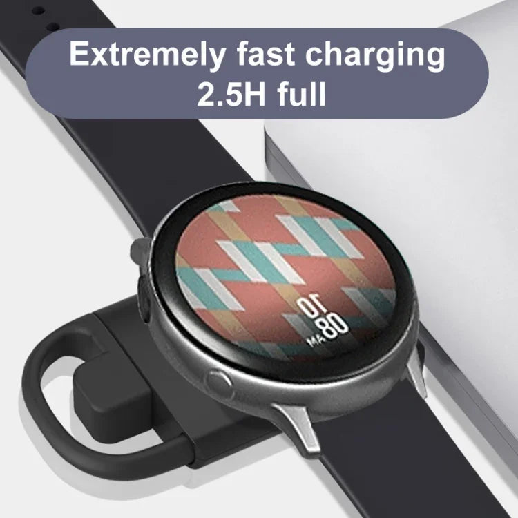 شاحن ساعة ذكية لاسلكي محمول USB+Type-C طراز T09-S لسلسلة ساعات سامسونج، لسلسلة ساعات سامسونج