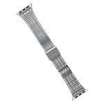 سوار ساعة من الفولاذ لسلسلة Apple Watch، 7 بقياس 45mm / 6&SE&5&4 بقياس 44mm / 3&2&1 بقياس 42mm، 7 بقياس 41mm / 6&SE&5&4 بقياس 40mm / 3&2&1 بقياس 38mm