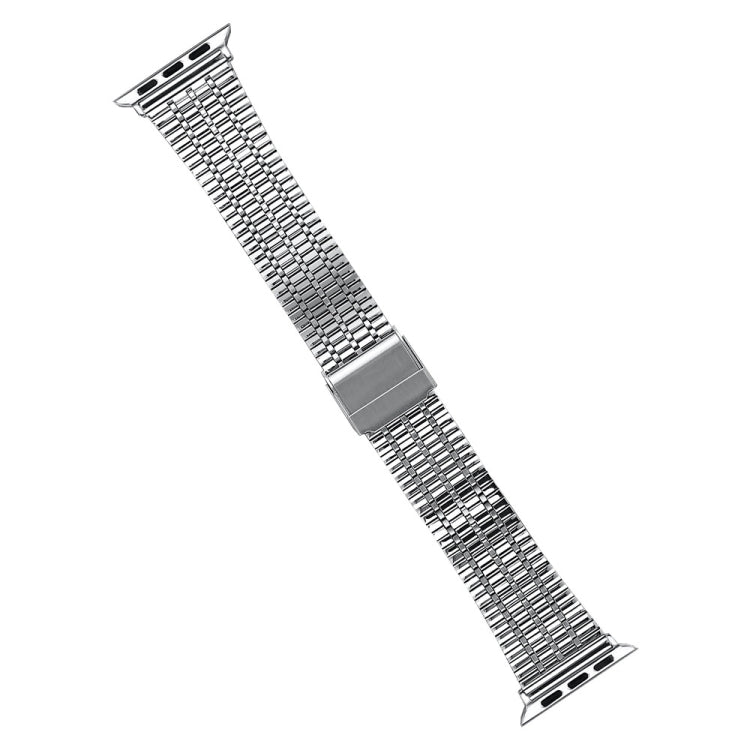 سوار ساعة من الفولاذ لسلسلة Apple Watch، 7 بقياس 45mm / 6&SE&5&4 بقياس 44mm / 3&2&1 بقياس 42mm، 7 بقياس 41mm / 6&SE&5&4 بقياس 40mm / 3&2&1 بقياس 38mm