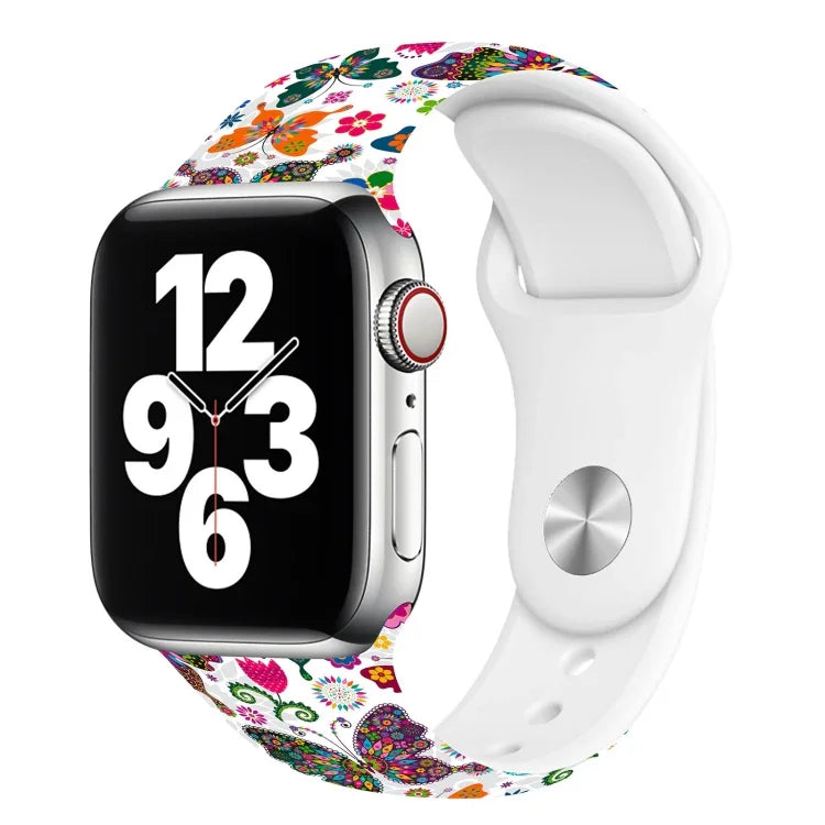 سوار ساعة بطباعة مسمار واحد لسلسلة Apple Watch، 7 45مم / 6&SE&5&4 44مم / 3&2&1 42مم، 7 41مم / 6&SE&5&4 40مم / 3&2&1 38مم