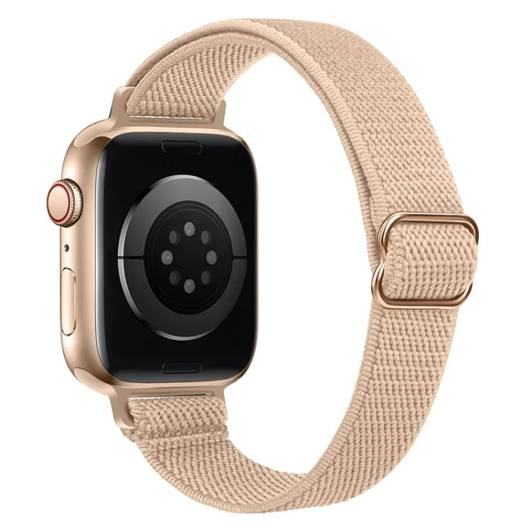 سوار ساعة نايلون خصر صغير لسلسلة Apple Watch، 7 45مم / 6&SE&5&4 44مم / 3&2&1 42مم، 7 41مم / 6&SE&5&4 40مم / 3&2&1 38مم