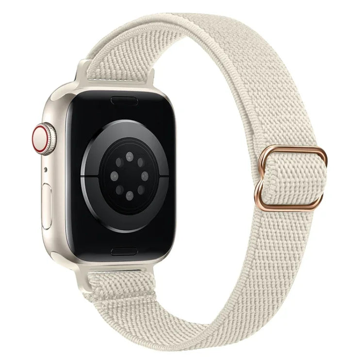 سوار ساعة نايلون خصر صغير لسلسلة Apple Watch، 7 45مم / 6&SE&5&4 44مم / 3&2&1 42مم، 7 41مم / 6&SE&5&4 40مم / 3&2&1 38مم