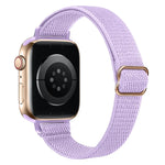 سوار ساعة نايلون خصر صغير لسلسلة Apple Watch، 7 45مم / 6&SE&5&4 44مم / 3&2&1 42مم، 7 41مم / 6&SE&5&4 40مم / 3&2&1 38مم