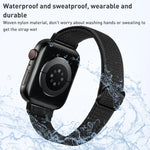 سوار ساعة نايلون خصر صغير لسلسلة Apple Watch، 7 45مم / 6&SE&5&4 44مم / 3&2&1 42مم، 7 41مم / 6&SE&5&4 40مم / 3&2&1 38مم
