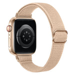 سوار ساعة نايلون خصر صغير لسلسلة Apple Watch، 7 45مم / 6&SE&5&4 44مم / 3&2&1 42مم، 7 41مم / 6&SE&5&4 40مم / 3&2&1 38مم
