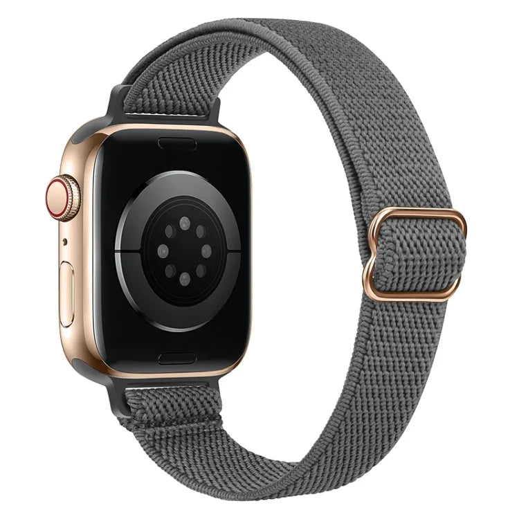 سوار ساعة نايلون خصر صغير لسلسلة Apple Watch، 7 45مم / 6&SE&5&4 44مم / 3&2&1 42مم، 7 41مم / 6&SE&5&4 40مم / 3&2&1 38مم