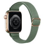 سوار ساعة نايلون خصر صغير لسلسلة Apple Watch، 7 45مم / 6&SE&5&4 44مم / 3&2&1 42مم، 7 41مم / 6&SE&5&4 40مم / 3&2&1 38مم