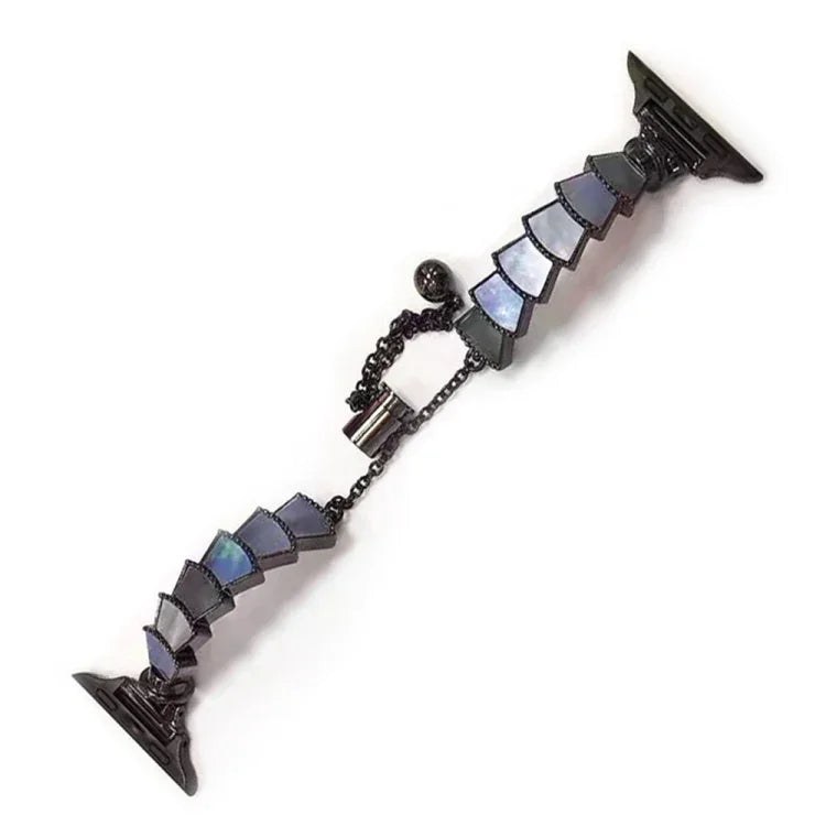 سوار ساعة بغطاء معدني لسلسلة Apple Watch، 7 45مم / 6&SE&5&4 44مم / 3&2&1 42مم، 7 41مم / 6&SE&5&4 40مم / 3&2&1 38مم