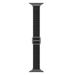 سوار ساعة نايلون خصر صغير بنمط موجي لسلسلة Apple Watch، 7 45مم / 6&SE&5&4 44مم / 3&2&1 42مم، 7 41مم / 6&SE&5&4 40مم / 3&2&1 38مم