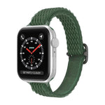 سوار ساعة نايلون خصر صغير بنمط موجي لسلسلة Apple Watch، 7 45مم / 6&SE&5&4 44مم / 3&2&1 42مم، 7 41مم / 6&SE&5&4 40مم / 3&2&1 38مم