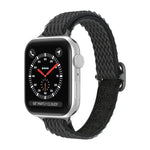 سوار ساعة نايلون خصر صغير بنمط موجي لسلسلة Apple Watch، 7 45مم / 6&SE&5&4 44مم / 3&2&1 42مم، 7 41مم / 6&SE&5&4 40مم / 3&2&1 38مم
