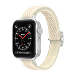 سوار ساعة نايلون خصر صغير بنمط موجي لسلسلة Apple Watch، 7 45مم / 6&SE&5&4 44مم / 3&2&1 42مم، 7 41مم / 6&SE&5&4 40مم / 3&2&1 38مم