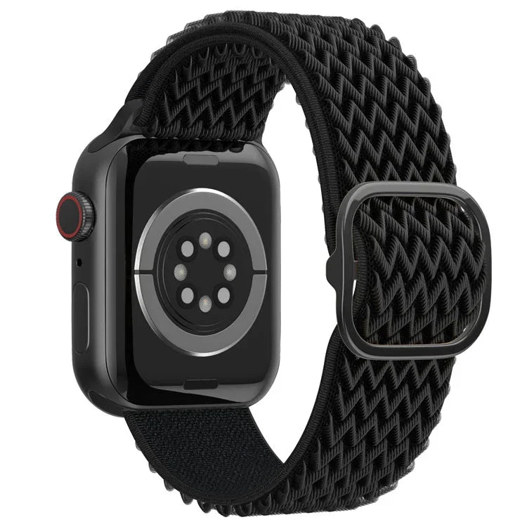 سوار ساعة نايلون بنمط موجي لسلسلة Apple Watch، 7 45مم / 6&SE&5&4 44مم / 3&2&1 42مم، 7 41مم / 6&SE&5&4 40مم / 3&2&1 38مم