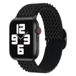 سوار ساعة نايلون بنمط موجي لسلسلة Apple Watch، 7 45مم / 6&SE&5&4 44مم / 3&2&1 42مم، 7 41مم / 6&SE&5&4 40مم / 3&2&1 38مم
