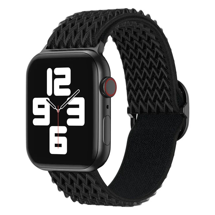 سوار ساعة نايلون بنمط موجي لسلسلة Apple Watch، 7 45مم / 6&SE&5&4 44مم / 3&2&1 42مم، 7 41مم / 6&SE&5&4 40مم / 3&2&1 38مم