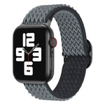سوار ساعة نايلون بنمط موجي لسلسلة Apple Watch، 7 45مم / 6&SE&5&4 44مم / 3&2&1 42مم، 7 41مم / 6&SE&5&4 40مم / 3&2&1 38مم