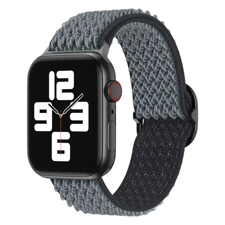 سوار ساعة نايلون بنمط موجي لسلسلة Apple Watch، 7 45مم / 6&SE&5&4 44مم / 3&2&1 42مم، 7 41مم / 6&SE&5&4 40مم / 3&2&1 38مم