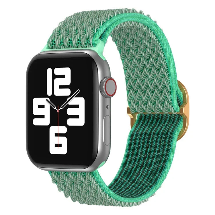 سوار ساعة نايلون بنمط موجي لسلسلة Apple Watch، 7 45مم / 6&SE&5&4 44مم / 3&2&1 42مم، 7 41مم / 6&SE&5&4 40مم / 3&2&1 38مم