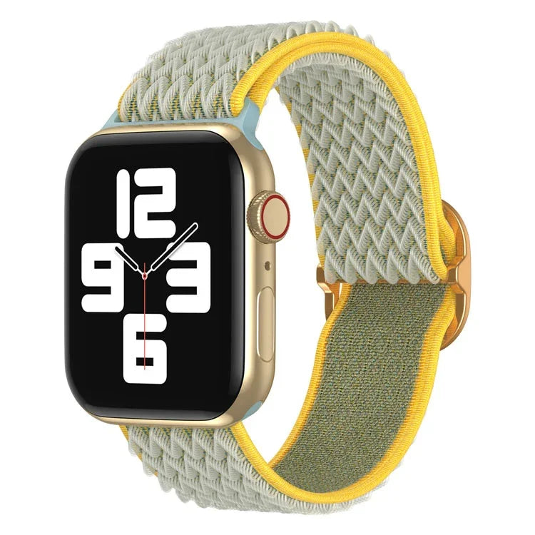 سوار ساعة نايلون بنمط موجي لسلسلة Apple Watch، 7 45مم / 6&SE&5&4 44مم / 3&2&1 42مم، 7 41مم / 6&SE&5&4 40مم / 3&2&1 38مم