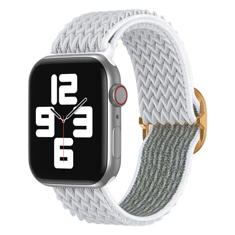 سوار ساعة نايلون بنمط موجي لسلسلة Apple Watch، 7 45مم / 6&SE&5&4 44مم / 3&2&1 42مم، 7 41مم / 6&SE&5&4 40مم / 3&2&1 38مم