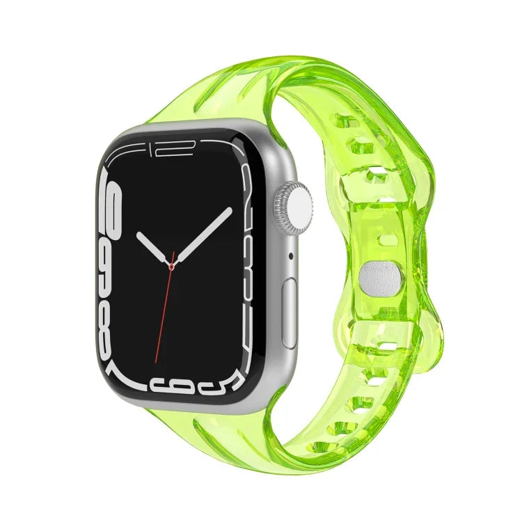 سوار ساعة TPU مع 8 إبزيمات لسلسلة Apple Watch، 7 45مم / 6&SE&5&4 44مم / 3&2&1 42مم، 7 41مم / 6&SE&5&4 40مم / 3&2&1 38مم