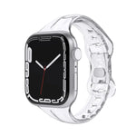 سوار ساعة TPU مع 8 إبزيمات لسلسلة Apple Watch، 7 45مم / 6&SE&5&4 44مم / 3&2&1 42مم، 7 41مم / 6&SE&5&4 40مم / 3&2&1 38مم