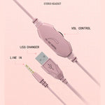 Y20 LED Bass Stereo PC Wired Gaming Headset with Microphone