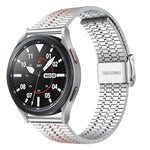 20mm Universal Seven-bead Stainless Steel Watch Band, 20mm