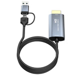 بطاقة التقاط فيديو HDMI/M إلى USB-Type C/M، الطول: 2m، Z36