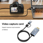 بطاقة التقاط فيديو HDMI/M إلى USB-Type C/M، الطول: 2m، Z36