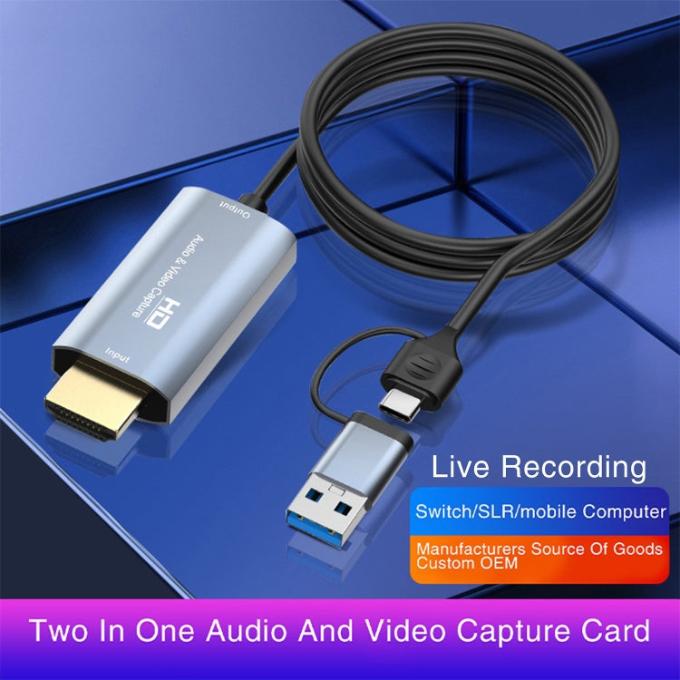 بطاقة التقاط فيديو HDMI/M إلى USB-Type C/M، الطول: 2m، Z36