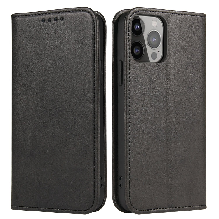 Calf Texture Magnetic Flip Leather Phone Case, For iPhone 14, For iPhone 14 Plus, For iPhone 14 Pro, For iPhone 14 Pro Max