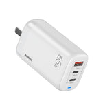 شاحن REMAX RP-U55 Territory Series 65 واط USB + منفذين USB-C / Type-C للشحن السريع، قابس الاتحاد الأوروبي، قابس المملكة المتحدة، قابس الصين