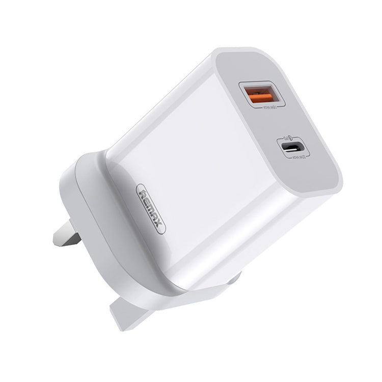 شاحن REMAX RP-U68 Speedy Series 20 واط USB + منفذ USB-C / Type-C للشحن السريع، قابس الصين، قابس الاتحاد الأوروبي، قابس المملكة المتحدة، قابس الولايات المتحدة