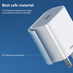 شاحن REMAX RP-U79 Speed Series 20 واط USB-C / Type-C متعدد التوافق للشحن السريع، قابس الصين، قابس الاتحاد الأوروبي، قابس المملكة المتحدة