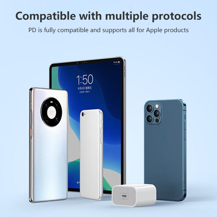 شاحن REMAX RP-U79 Speed Series 20 واط USB-C / Type-C متعدد التوافق للشحن السريع، قابس الصين، قابس الاتحاد الأوروبي، قابس المملكة المتحدة