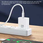 شاحن سريع REMAX RP-U82 بقدرة 30 واط بمنفذ USB وUSB-C/Type-C مزدوج، قابس CN، قابس المملكة المتحدة، قابس الولايات المتحدة