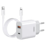 REMAX RP-U68 20W USB+USB-C/Type-C Dual Interface Fast Charger Set, CN Plug, EU Plug, UK Plug, US Plug