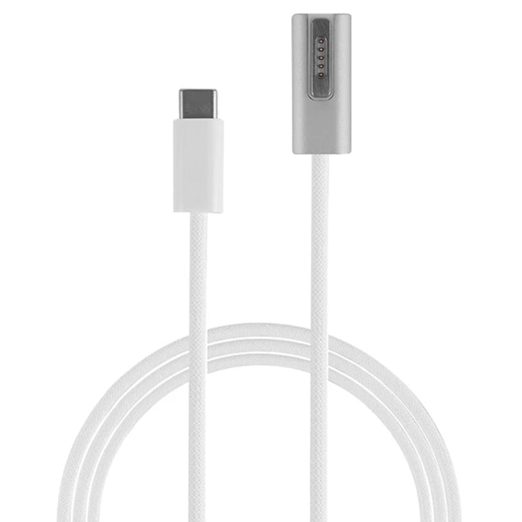 كابل شحن 100 واط 5 دبابيس MagSafe 1 (على شكل L) إلى USB-C / Type-C PD، طول الكابل: 1.8 متر، MagSafe 1 (على شكل L)