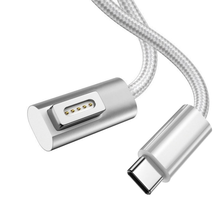 كابل شحن 100W 5 دبابيس MagSafe 2 (على شكل T) إلى USB-C / Type-C PD، طول الكابل: 1.8 متر، MagSafe 2 (على شكل T)