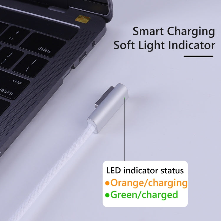 كابل شحن 100W 5 دبابيس MagSafe 2 (على شكل T) إلى USB-C / Type-C PD، طول الكابل: 1.8 متر، MagSafe 2 (على شكل T)