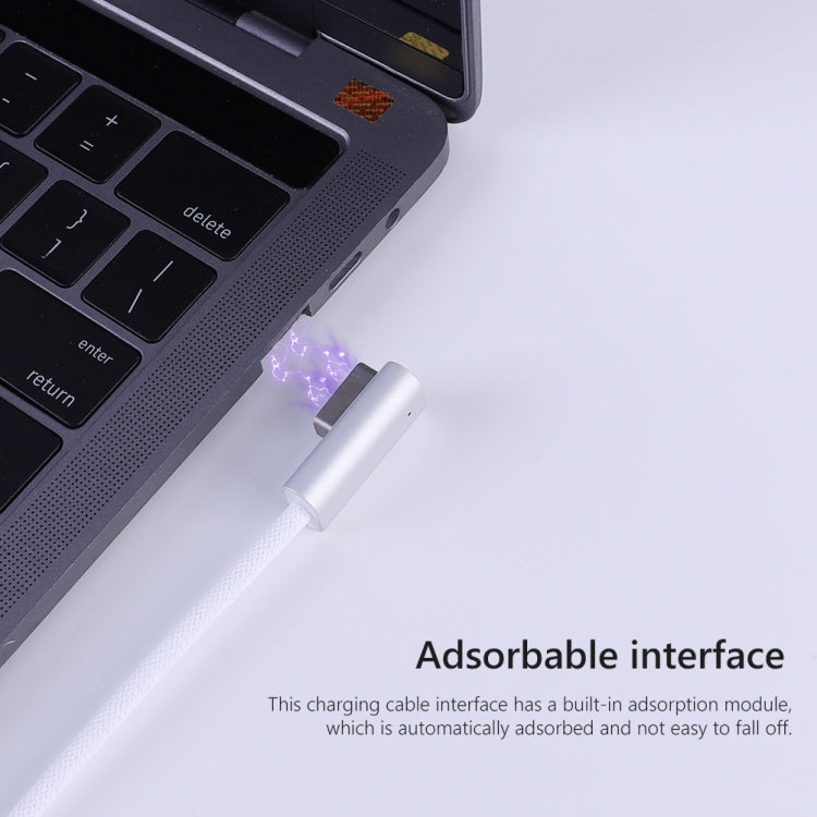 كابل شحن 100W 5 دبابيس MagSafe 2 (على شكل T) إلى USB-C / Type-C PD، طول الكابل: 1.8 متر، MagSafe 2 (على شكل T)