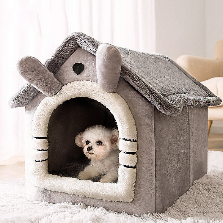 House Type Universal Removable and Washable Pet Dog Cat Bed Pet Supplies, M